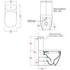 Чаша напольного унитаза Artceram File 2.0 FLV003 01 00