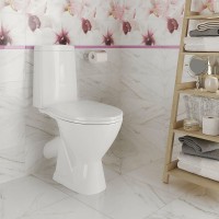 Унитаз компакт Cersanit Just 64073 (KO-JUS031-3/6-PL) с бачком и сиденьем Микролифт