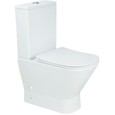 Унитаз компакт Aquanet Fine-C Rimless 273786 без бачка с сиденьем Микролифт