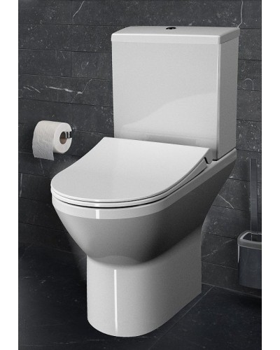 Унитаз компакт Vitra Integra Round Open-Back 9833B003-7206 с бачком и сиденьем Микролифт