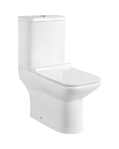 Унитаз компакт CeramaLux WK-9125 с бачком и сиденьем Микролифт