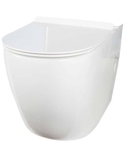 Унитаз компакт Creto Logan L1 1001-004-WF без бачка и с сиденьем Микролифт