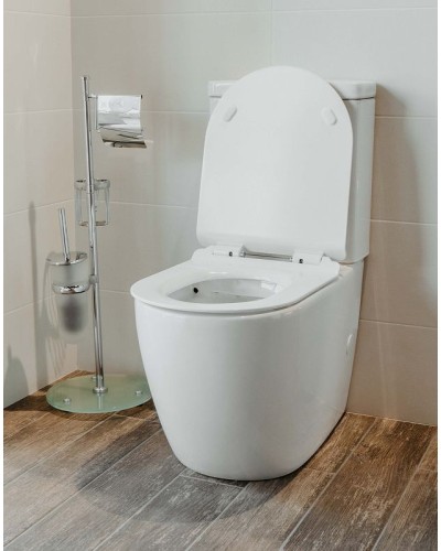 Унитаз компакт Creto Logan L1 1001-004-WF без бачка и с сиденьем Микролифт