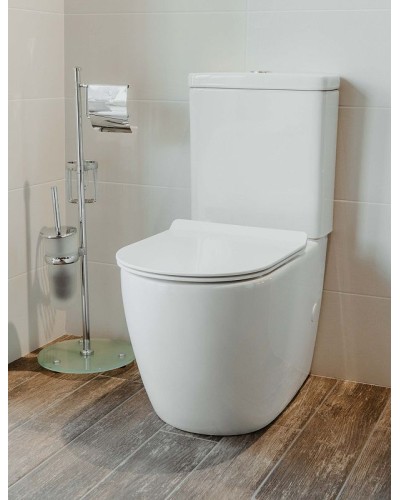 Унитаз компакт Creto Logan L1 1001-004-WF без бачка и с сиденьем Микролифт