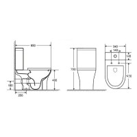Унитаз компакт Grossman Classic GR-4465S с бачком и сиденьем Микролифт