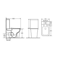 Унитаз компакт Grossman Galaxy GR-4468S с бачком и сиденьем Микролифт