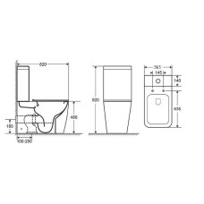 Унитаз компакт Grossman Style GR-4472S с бачком и сиденьем Микролифт