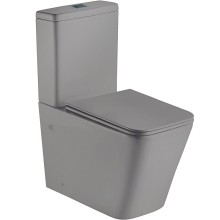 Унитаз компакт WeltWasser Gelbach 001 ST MT-GR 10000006100 Серый матовый с бачком и сиденьем Микролифт