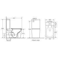 Унитаз компакт WeltWasser Gelbach 001 ST MT-GR 10000006100 Серый матовый с бачком и сиденьем Микролифт