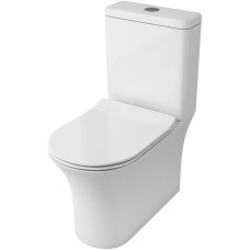 Чаша напольного безободкового унитаза с сиденьем микролифт OWL 1975 Eter OWLT190202