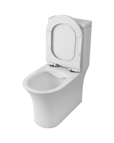 Чаша напольного безободкового унитаза с сиденьем микролифт OWL 1975 Eter OWLT190202