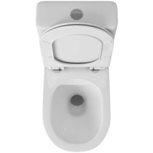 Чаша напольного безободкового унитаза с сиденьем микролифт OWL 1975 Eter OWLT190202