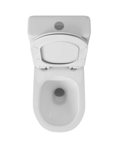 Чаша напольного безободкового унитаза с сиденьем микролифт OWL 1975 Eter OWLT190202