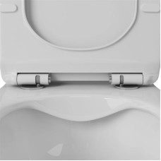 Чаша напольного безободкового унитаза с сиденьем микролифт OWL 1975 Eter OWLT190202