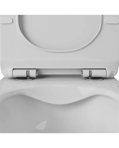 Чаша напольного безободкового унитаза с сиденьем микролифт OWL 1975 Eter OWLT190202