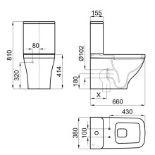 Чаша напольного унитаза Noken NK Concept N299999149