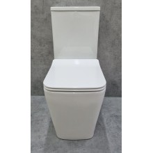 Унитаз компакт CeramaLux 2170AXMW Белый матовый с бачком и сиденьем Микролифт