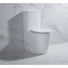 Унитаз компакт CeramaLux 2179XMW Белый матовый с бачком и сиденьем Микролифт