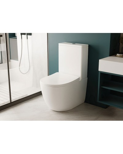 Унитаз компакт Abber Bequem AC1110 с бачком и сиденьем Микролифт