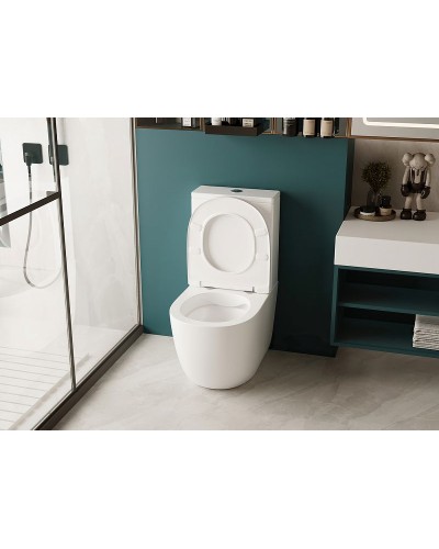 Унитаз компакт Abber Bequem AC1110 с бачком и сиденьем Микролифт