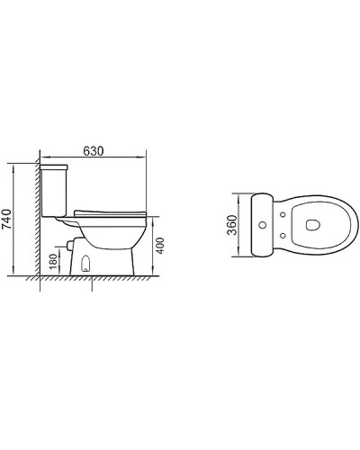 Унитаз компакт Niagara Brava NG-9901 с бачком и сиденьем Микролифт