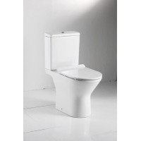 Чаша напольного безободкового унитаза с сиденьем микролифт Bravat Cena CX21206UW-P-RUS