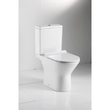 Чаша напольного безободкового унитаза с сиденьем микролифт Bravat Cena CX21206UW-P-RUS