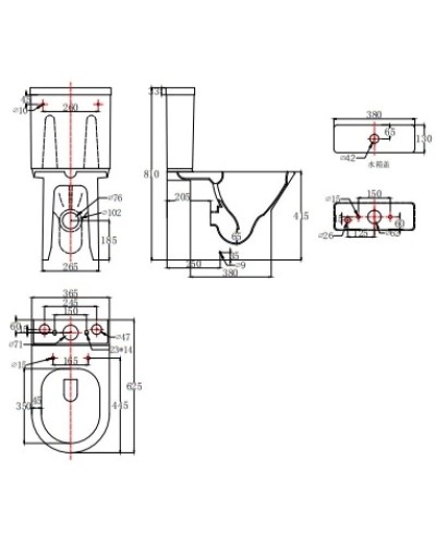 Чаша напольного безободкового унитаза с сиденьем микролифт Bravat Cena CX21206UW-P-RUS