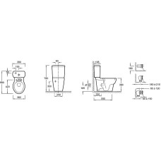 Унитаз Jacob Delafon Ove 19974W-00 с сиденьем Микролифт