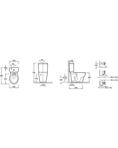 Унитаз Jacob Delafon Ove 19974W-00 с сиденьем Микролифт