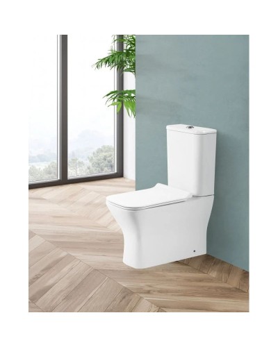 Чаша напольного безободкового унитаза BelBagno Monica BB805CPR