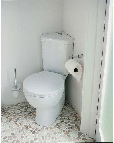 Унитаз компакт Vitra Arkitekt 9754B003-7201 угловой с бачком и сиденьем Микролифт