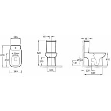 Унитаз Jacob Delafon Replay 4973K-00 без сиденья и бачка