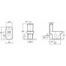 Унитаз Jacob Delafon Replay 4973K-00 без сиденья и бачка