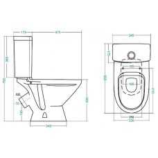 Унитаз Santek Лига 1.WH30.2.197 с бачком и сиденьем