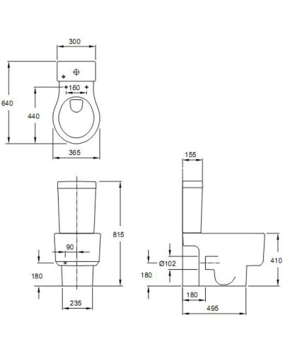 Чаша напольного унитаза Jacob Delafon Formilia Viragio 4449K-00