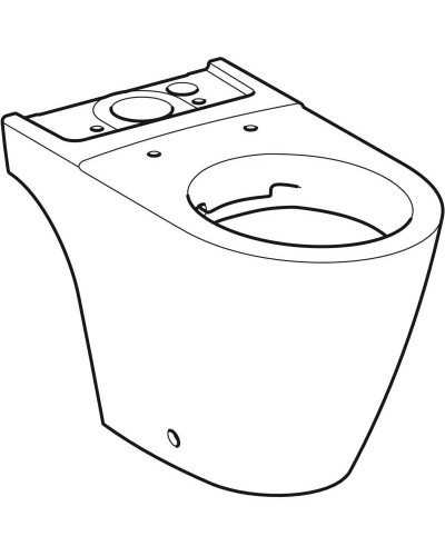 Чаша напольного безободкового унитаза Geberit iCon 200460000