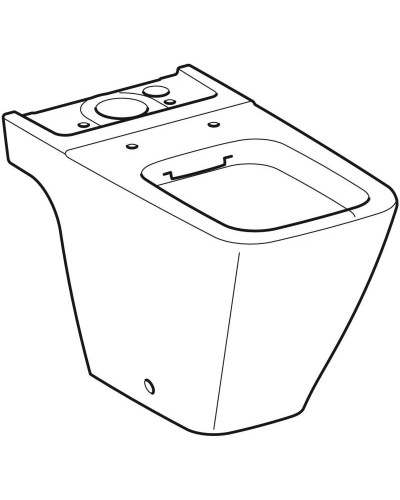 Чаша напольного безободкового унитаза Geberit iCon Square 200930000