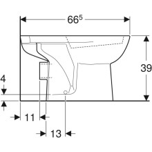 Чаша напольного унитаза Geberit Renova 203820000