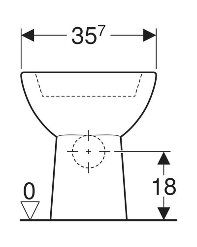 Чаша напольного унитаза Geberit Renova 203820000