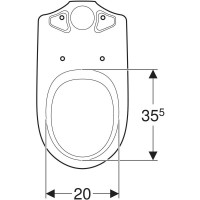 Чаша напольного унитаза Geberit Renova 203820000