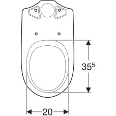 Чаша напольного унитаза Geberit Renova 203820000