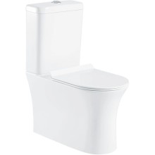 Чаша напольного безободкового унитаза BelBagno Ancona BB1224CPR-P