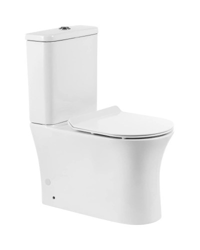 Чаша напольного безободкового унитаза BelBagno Ancona BB1224CPR-P