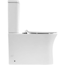 Чаша напольного безободкового унитаза BelBagno Ancona BB1224CPR-P