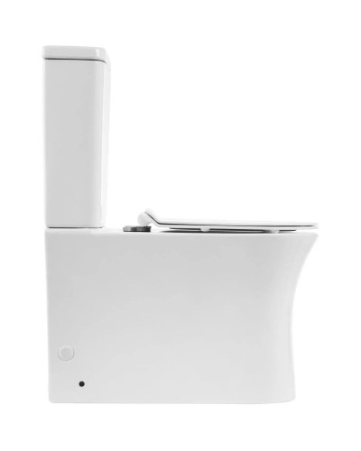 Чаша напольного безободкового унитаза BelBagno Ancona BB1224CPR-P