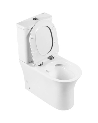 Чаша напольного безободкового унитаза BelBagno Ancona BB1224CPR-P