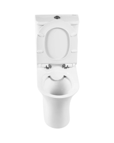 Чаша напольного безободкового унитаза BelBagno Ancona BB1224CPR-P