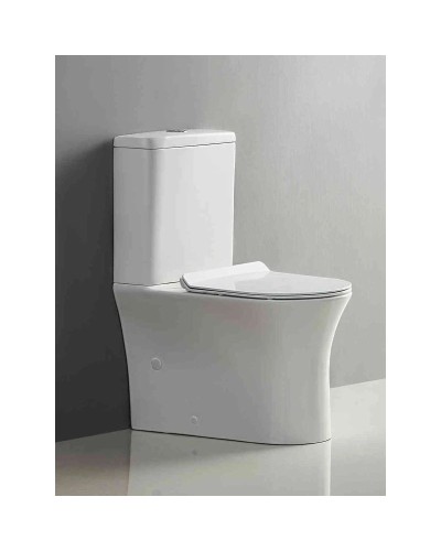 Чаша напольного безободкового унитаза BelBagno Ancona BB1224CPR-P