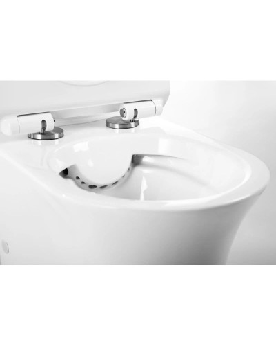 Чаша напольного безободкового унитаза BelBagno Ancona BB1224CPR-P